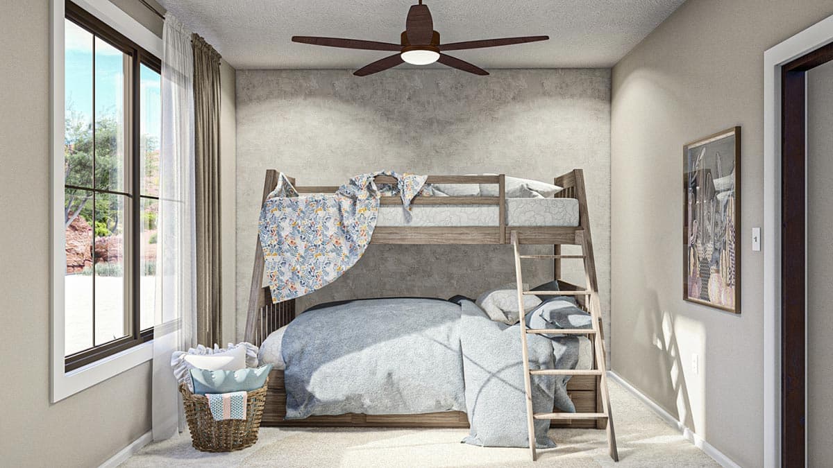 Plan 623256DJ: 3-Bed Spanish-Style Southwest House Plan Under 1700 Square Feet with RV Garage - Image #16 - Adobe , Ranch, Southern, Southwest, Spanish