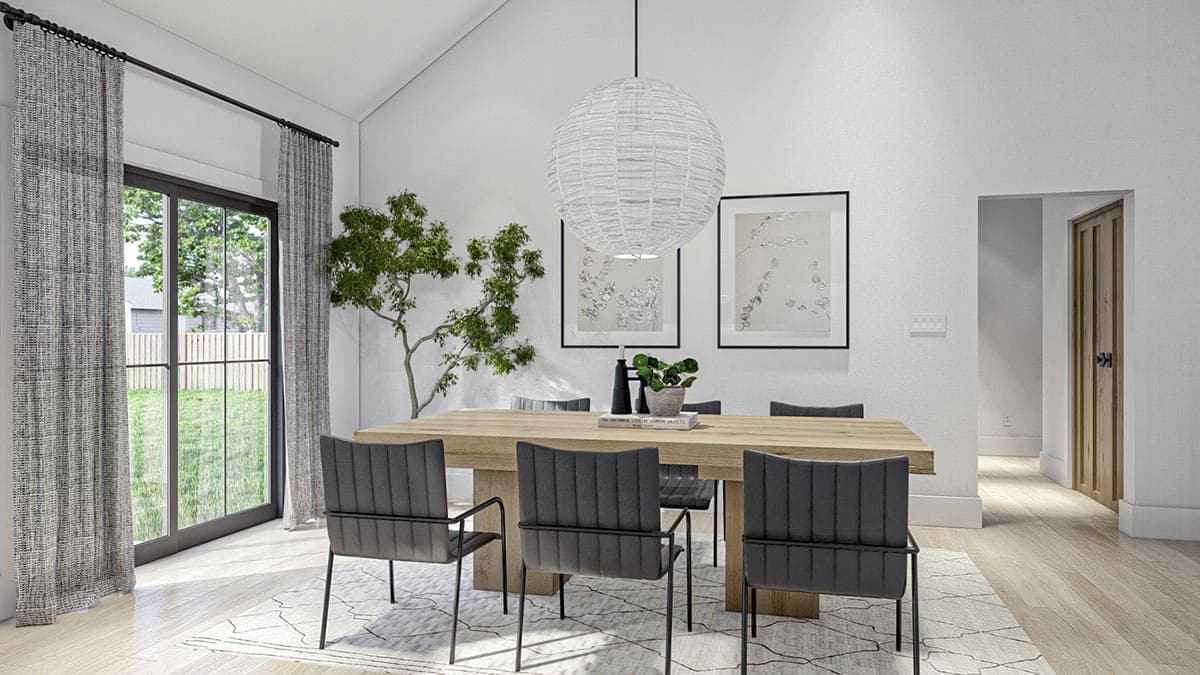 Plan 623257DJ: Traditional Split Level House Plan with Vaulted Open Concept Living Space - 1479 Sq Ft - Image #11 - Country, New American, Traditional