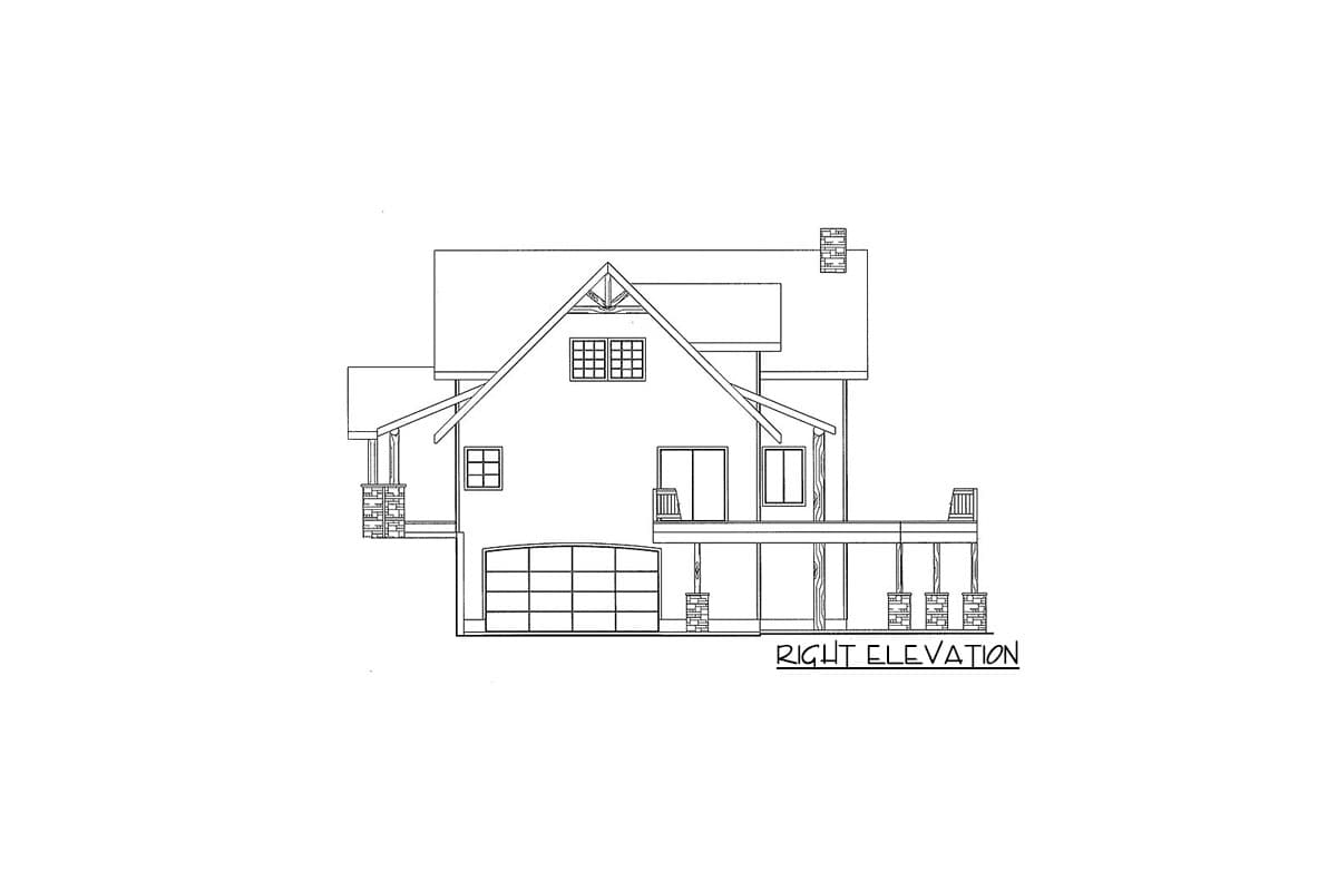 Plan 35326GH: Great Views with Garage Options - Image #4 - Mountain, Northwest, Rustic, Vacation