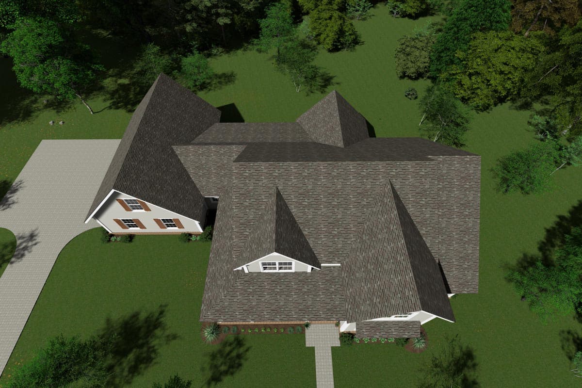 Plan 52322WM: 2530 Square Foot 3 Bed Modern Farmhouse Plan with Bonus Room Over 3-Car Garage - Image #7 - Country, Farmhouse, Modern Farmhouse