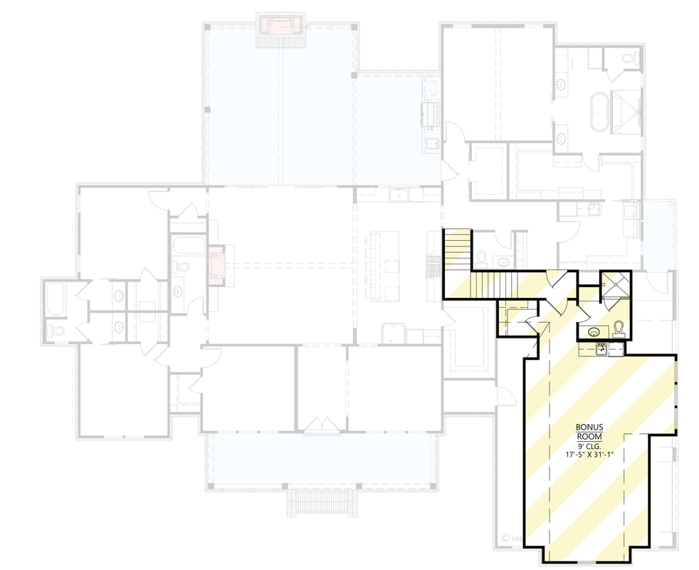 Plan 56539SM: Downsized 4-Bed Modern Farmhouse Plan Under 3000 Square Feet - Floor Plan - Image #8 - Country, Farmhouse, Modern Farmhouse, New American, Southern, Traditional