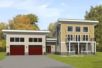 2111 Square Foot Mountain Home Plan with Upstairs Kitchen and Master Bonus Loft