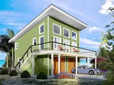 706 Square Foot Modern ADU with Wraparound Deck