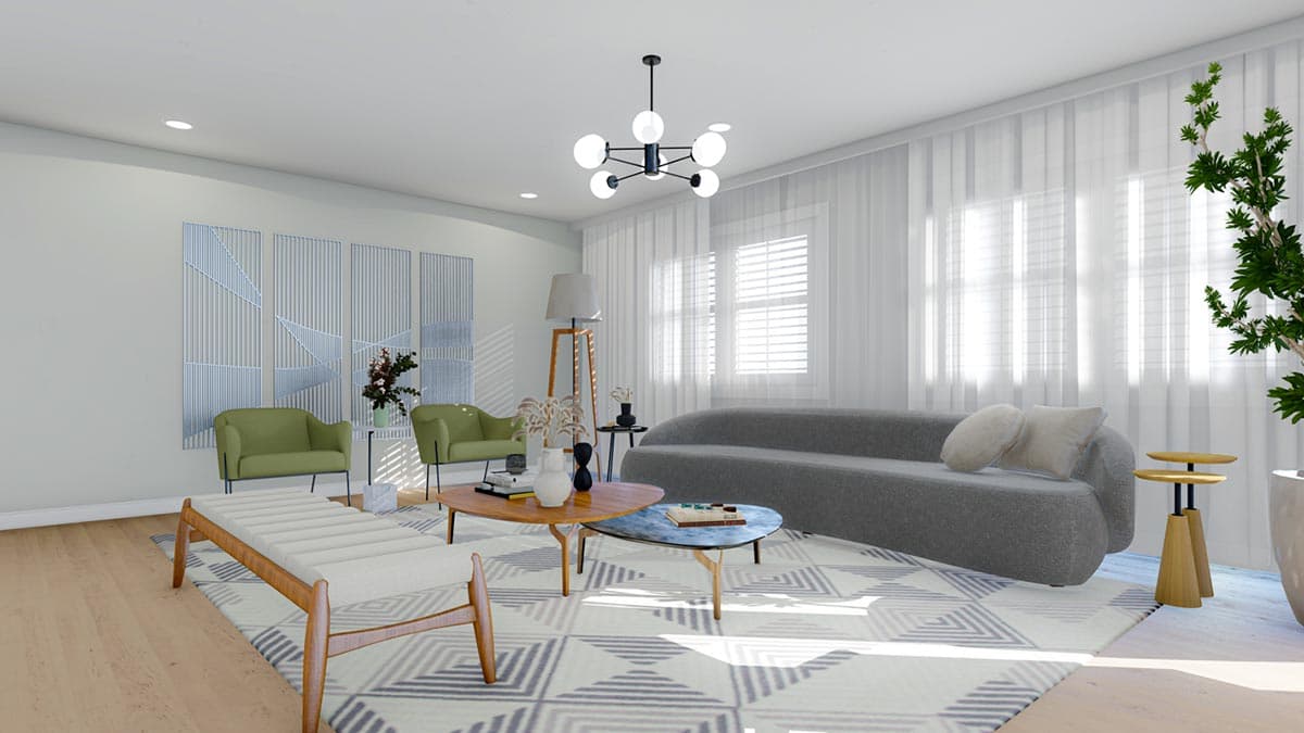 Plan 61445UT: Classic Ranch House Plan Just Over 2000 Sq Ft with Optionally Finished Basement - Image #7 - Country, Ranch, Traditional