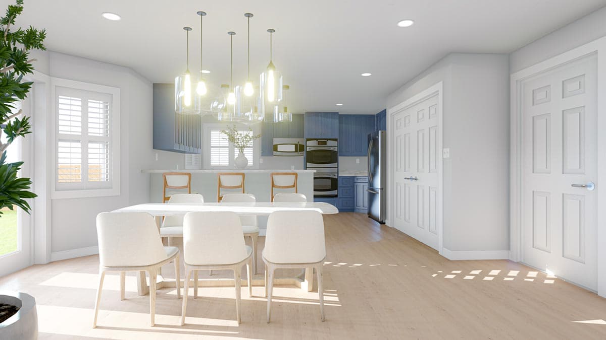 Plan 61445UT: Classic Ranch House Plan Just Over 2000 Sq Ft with Optionally Finished Basement - Image #9 - Country, Ranch, Traditional