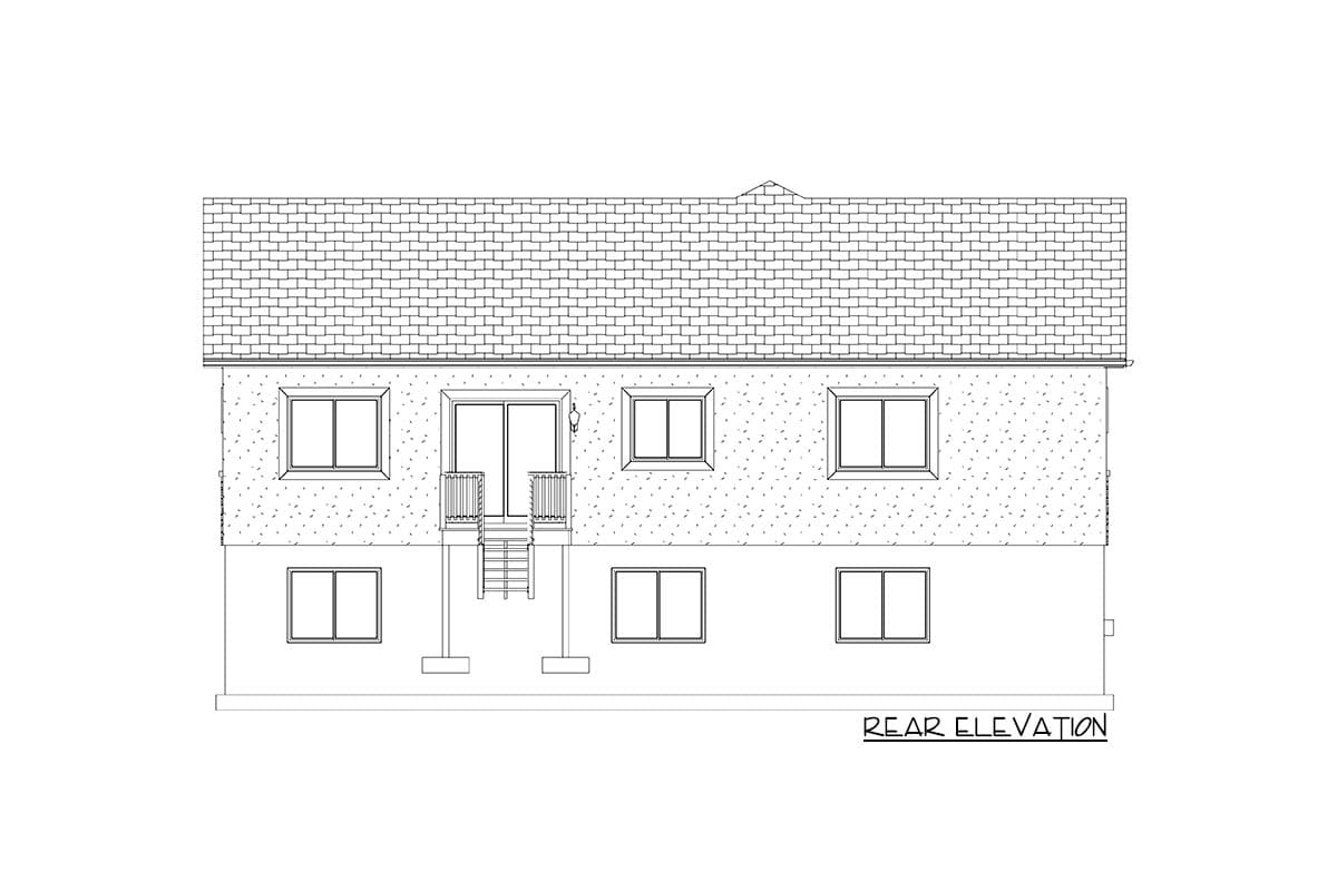 Plan 61446UT: 1280 Square Foot Starter Home with Lower Level Expansion - Image #14 - Country, New American, Ranch, Traditional