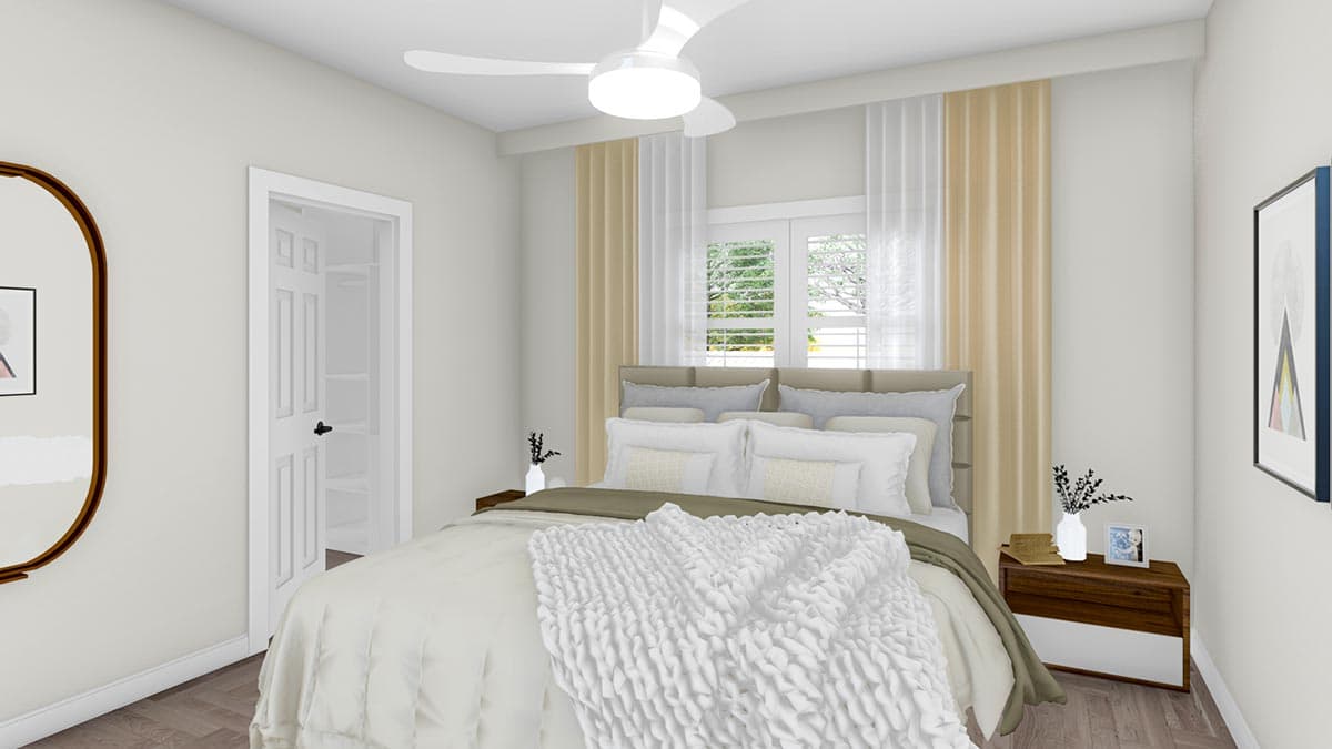 Plan 61446UT: 1280 Square Foot Starter Home with Lower Level Expansion - Image #11 - Country, New American, Ranch, Traditional