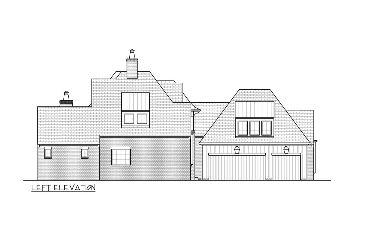 Plan 93198EL: Transitional French Country Home Plan with Pocket Home Office - Image #21 - Cottage, European, French Country, Transitional