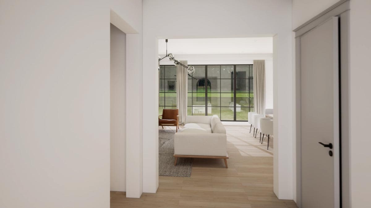 Plan 93198EL: Transitional French Country Home Plan with Pocket Home Office - Image #6 - Cottage, European, French Country, Transitional