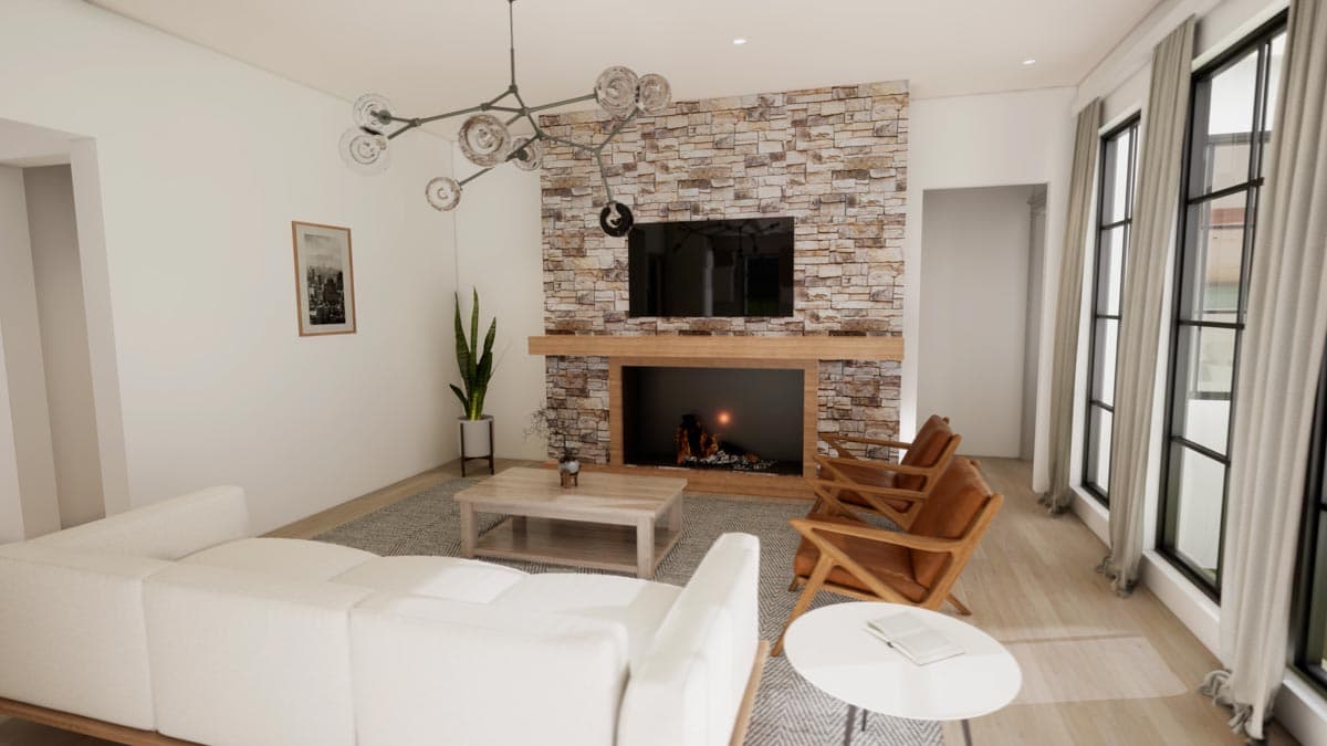 Plan 93198EL: Transitional French Country Home Plan with Pocket Home Office - Image #9 - Cottage, European, French Country, Transitional