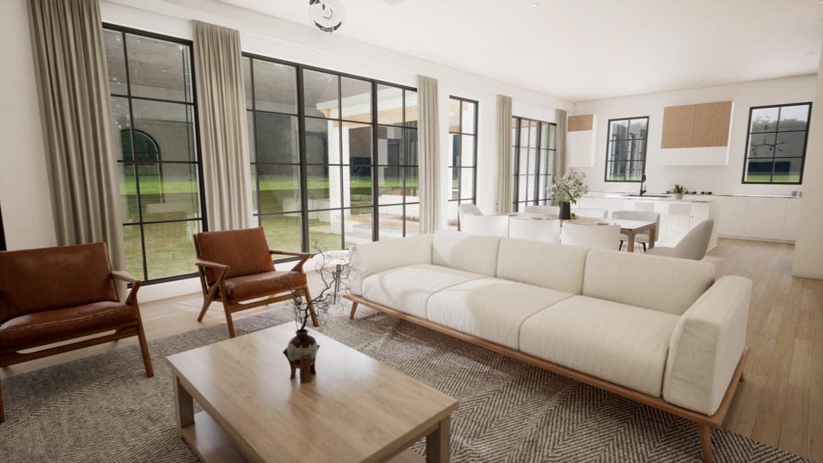 Plan 93198EL: Transitional French Country Home Plan with Pocket Home Office - Image #10 - Cottage, European, French Country, Transitional