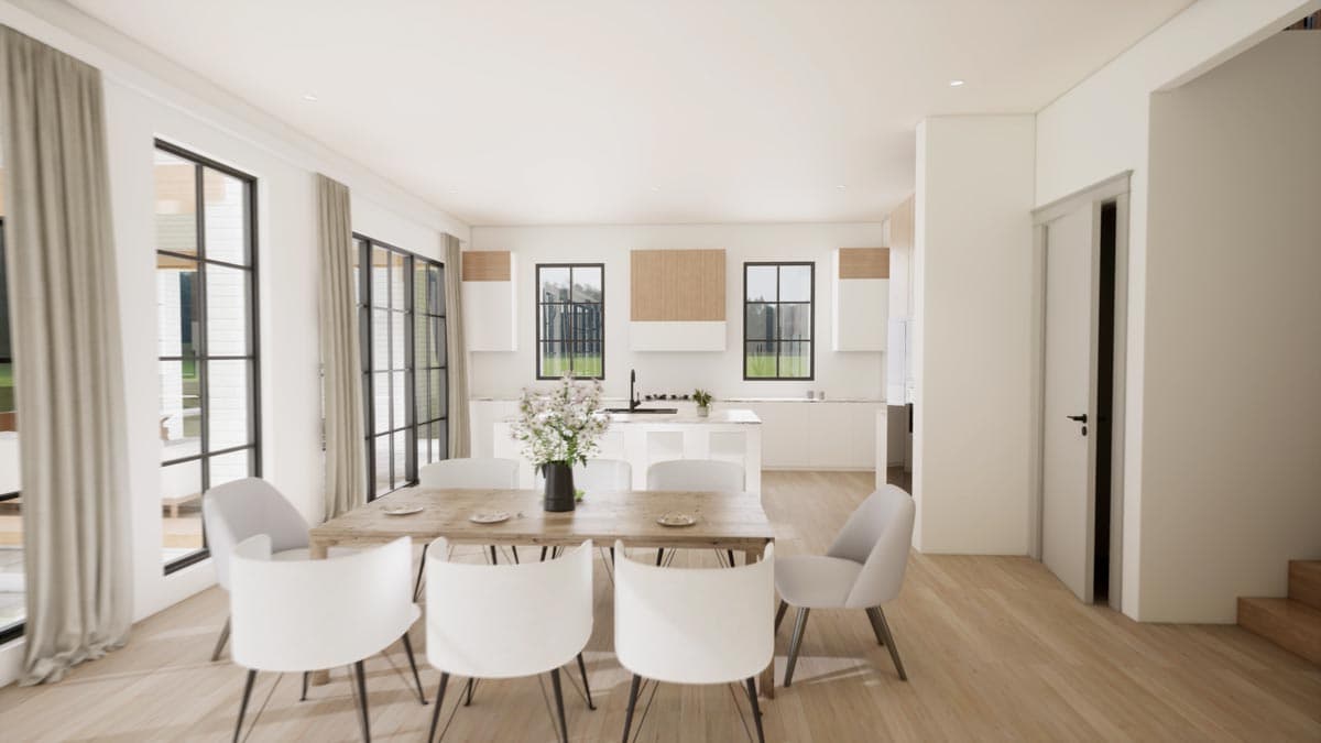 Plan 93198EL: Transitional French Country Home Plan with Pocket Home Office - Image #11 - Cottage, European, French Country, Transitional