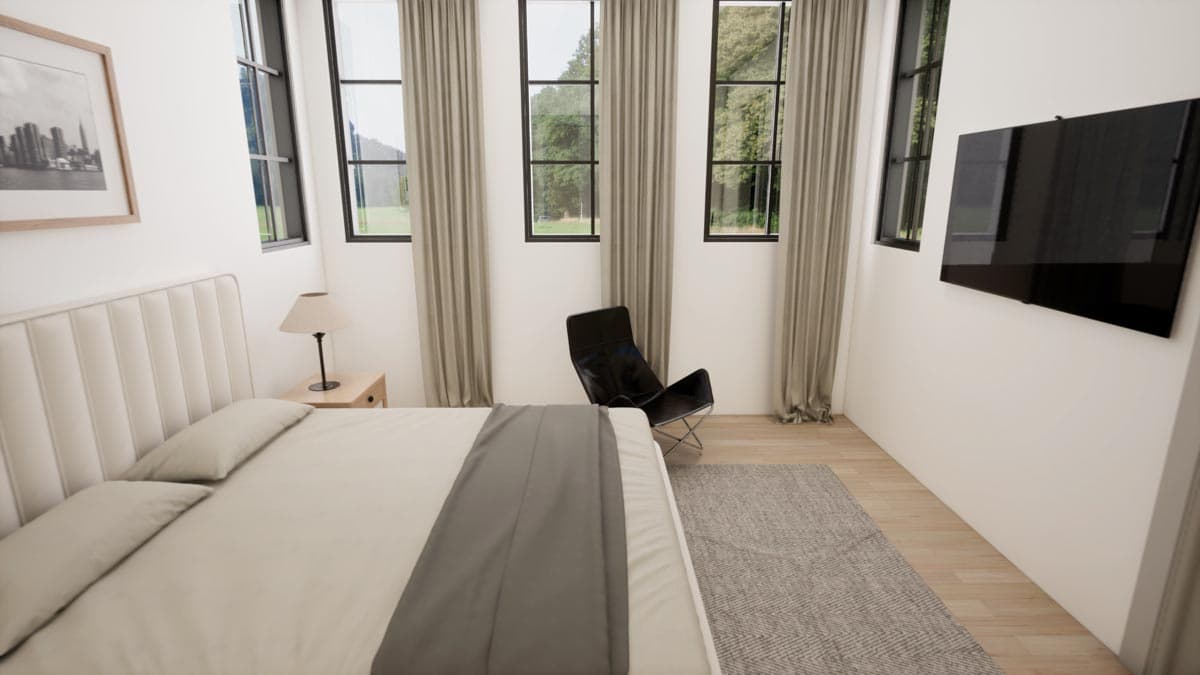 Plan 93198EL: Transitional French Country Home Plan with Pocket Home Office - Image #17 - Cottage, European, French Country, Transitional