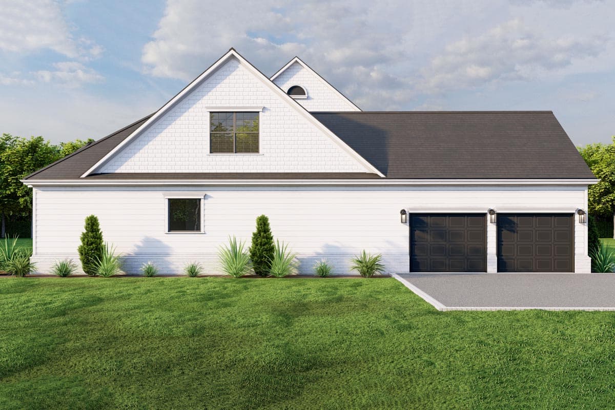 Plan 60718ND: Southern Home Plan with Main Floor Master with Direct Laundry Access - Image #7 - Country, Southern, Southern Traditional, Traditional