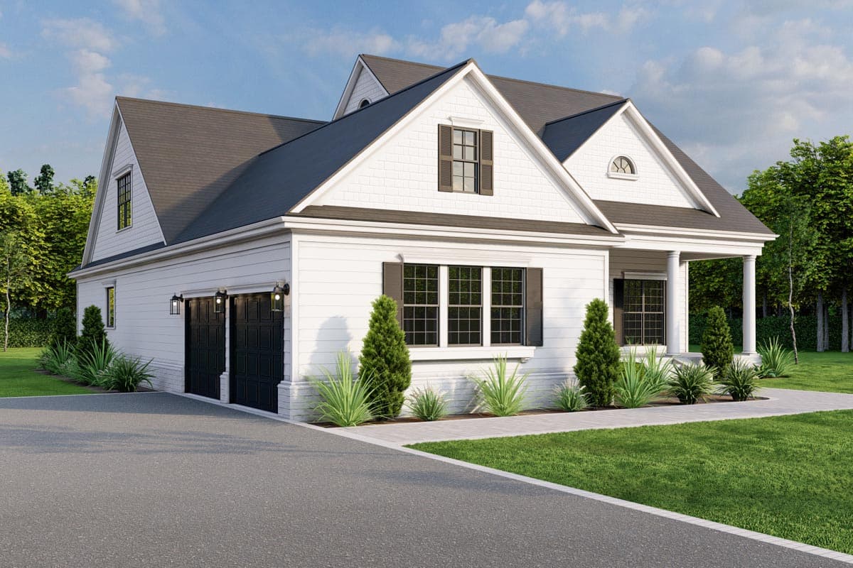 Plan 60718ND: Southern Home Plan with Main Floor Master with Direct Laundry Access - Image #8 - Country, Southern, Southern Traditional, Traditional