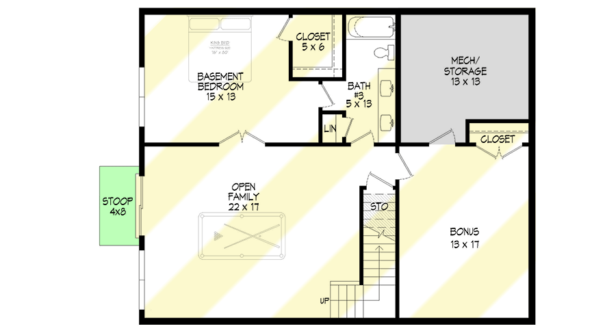 Plan 680156VR: Lake House Plan with Stacked Decks and Walkout Basement - Floor Plan - Optional Lower Level - Coastal, Contemporary, Mountain
