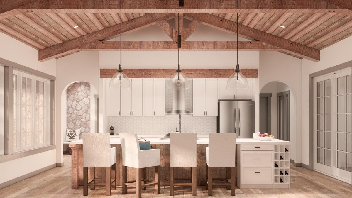 Plan 330012WLE: 3-Bed Modern Craftsman House Plan with Private Primary Suite and Home Office - 2933 Sq Ft - Image #5 - Country, Craftsman, Hill Country, Ranch