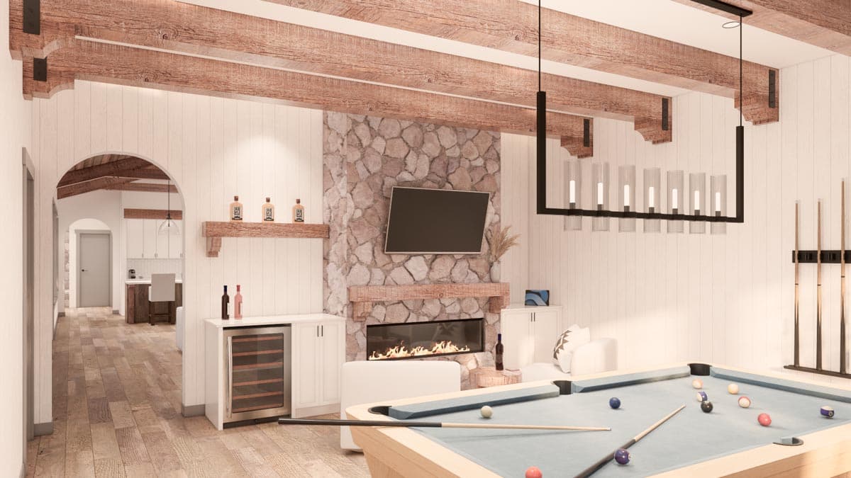 Plan 330012WLE: 3-Bed Modern Craftsman House Plan with Private Primary Suite and Home Office - 2933 Sq Ft - Image #7 - Country, Craftsman, Hill Country, Ranch