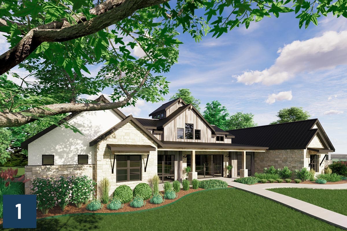 Plan 819000JSSB: HomeBuilder's ProSpec Pack: 3 Versatile House Plans for Subdivisions & Developments - Image #4 - Country, Craftsman, Farmhouse, Hill Country, Modern Farmhouse, New American, Ranch, Rustic, Transitional