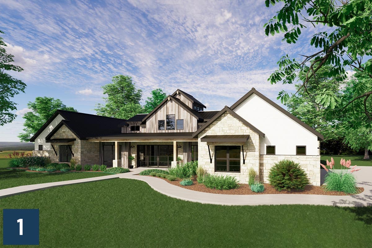 Plan 819000JSSB: HomeBuilder's ProSpec Pack: 3 Versatile House Plans for Subdivisions & Developments - Image #6 - Country, Craftsman, Farmhouse, Hill Country, Modern Farmhouse, New American, Ranch, Rustic, Transitional