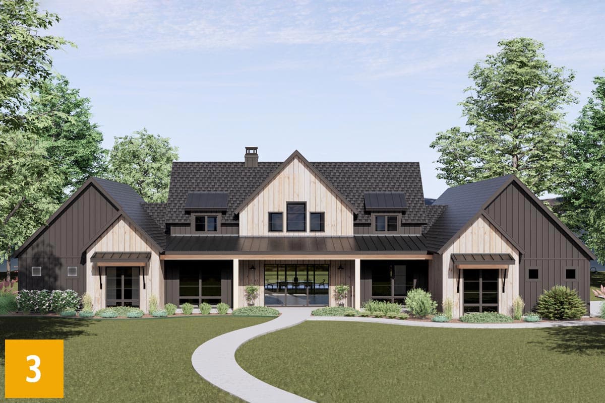 Plan 819000JSSB: HomeBuilder's ProSpec Pack: 3 Versatile House Plans for Subdivisions & Developments - Image #14 - Country, Craftsman, Farmhouse, Hill Country, Modern Farmhouse, New American, Ranch, Rustic, Transitional