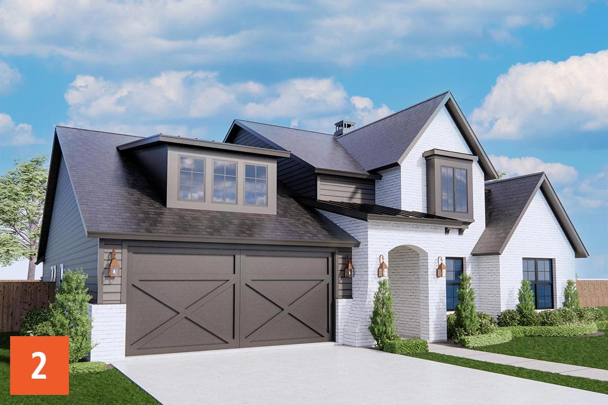 Plan 819002JSSB: HomeBuilder's ProSpec Pack: 3 Versatile House Plans for Subdivisions & Developments - Image #7 - Contemporary, Craftsman, European, New American, Transitional