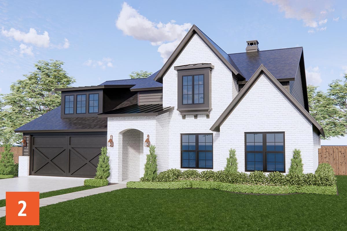 Plan 819002JSSB: HomeBuilder's ProSpec Pack: 3 Versatile House Plans for Subdivisions & Developments - Image #9 - Contemporary, Craftsman, European, New American, Transitional