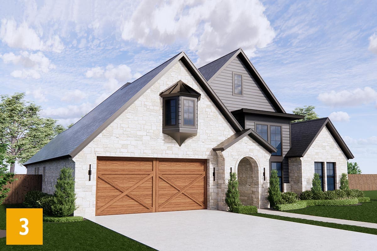 Plan 819002JSSB: HomeBuilder's ProSpec Pack: 3 Versatile House Plans for Subdivisions & Developments - Image #11 - Contemporary, Craftsman, European, New American, Transitional