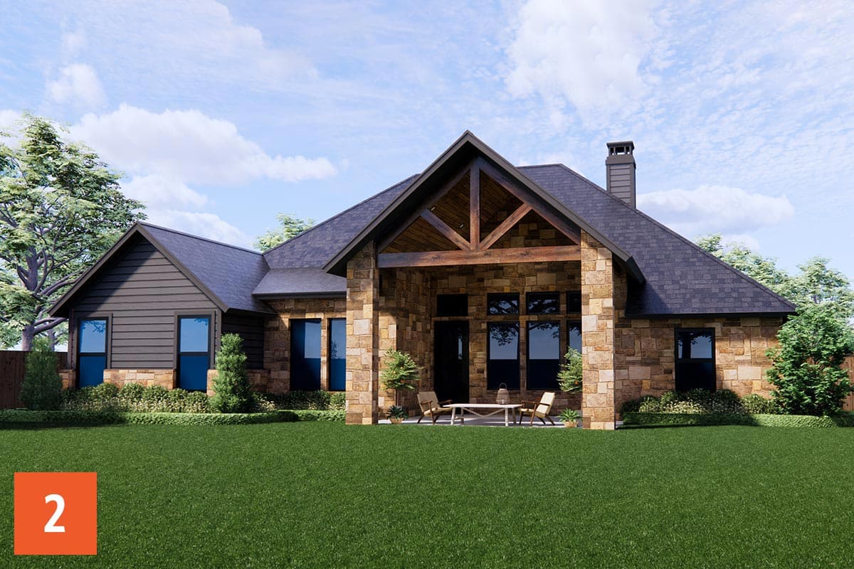 Plan 819003JSSB: HomeBuilder's ProSpec Pack: 2 Versatile House Plans for Subdivisions & Developments - Image #7 - Country, European, French Country, Transitional