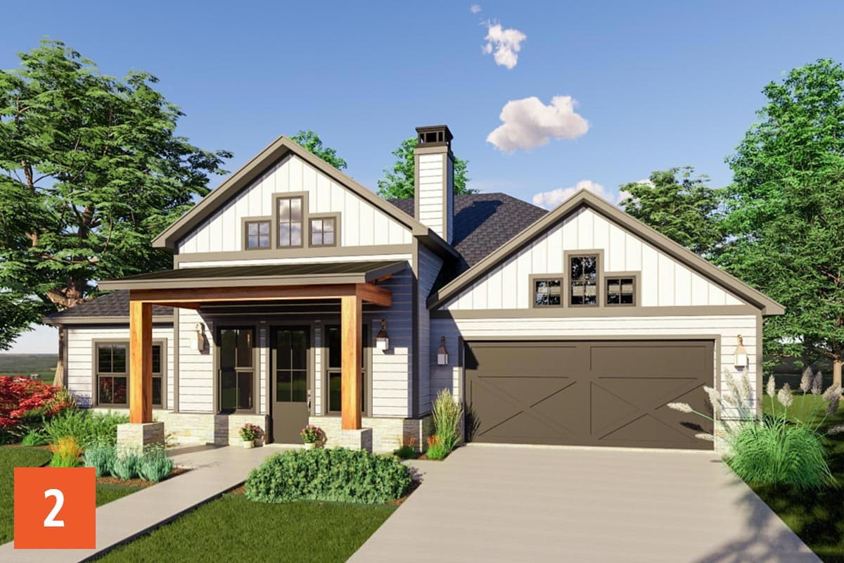Plan 819007JSSB: HomeBuilder's ProSpec Pack: 2 Versatile House Plans for Subdivisions & Developments - Image #9 - Country, Farmhouse, Modern Farmhouse, Rustic, Traditional