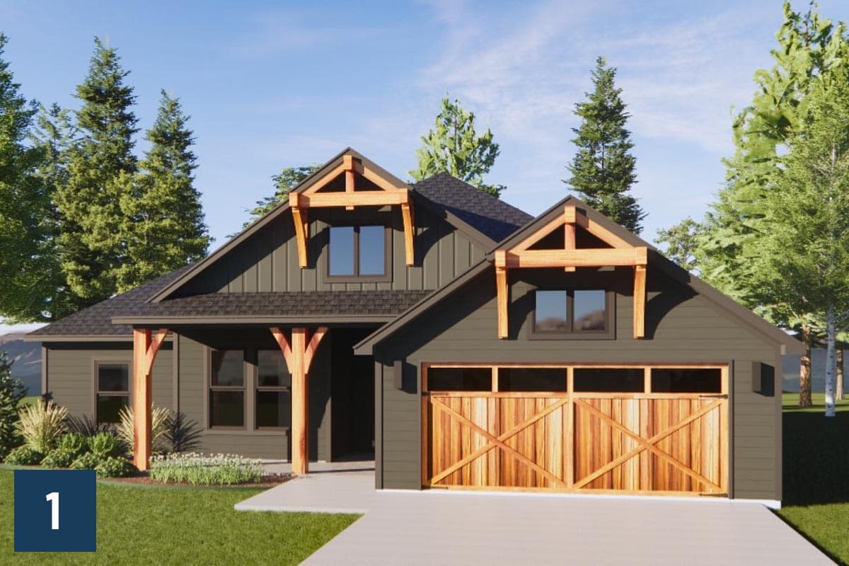 Plan 819008JSSB: HomeBuilder's ProSpec Pack: 2 Versatile House Plans for Subdivisions & Developments - Image #7 - Country, Craftsman, Farmhouse, Ranch, Rustic