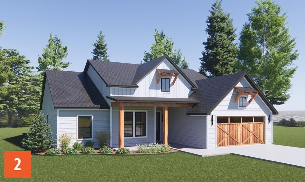 Plan 819008JSSB: HomeBuilder's ProSpec Pack: 2 Versatile House Plans for Subdivisions & Developments - Image #8 - Country, Craftsman, Farmhouse, Ranch, Rustic