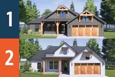 HomeBuilder's ProSpec Pack: 2 Versatile House Plans for Subdivisions & Developments