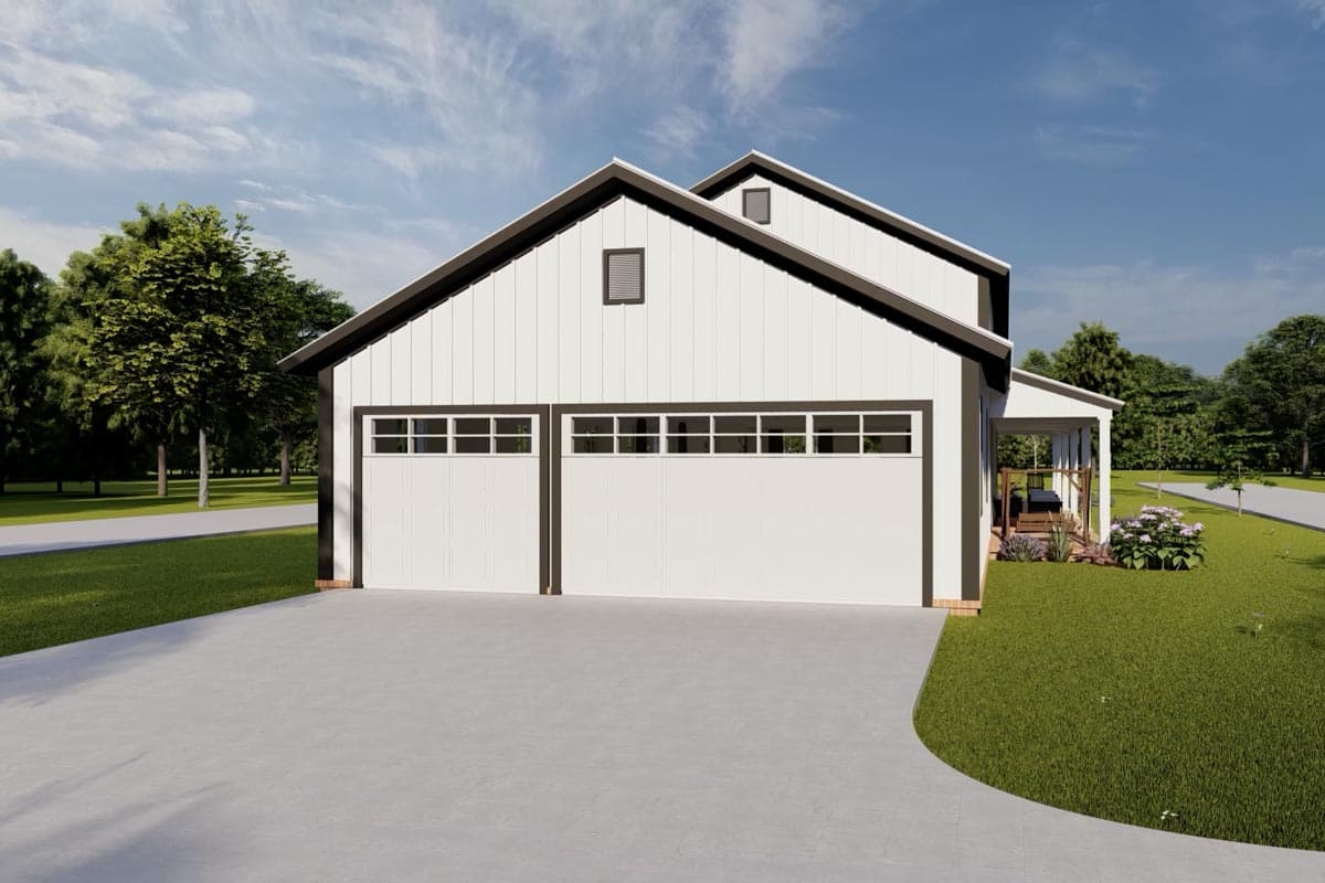 Plan 52324WM: 4 Bed Barndominium-Style House Plan with Wrap-Around Porch and Game Room - 2761 Sq Ft - Image #20 - Barndominium, Country, Craftsman, Rustic