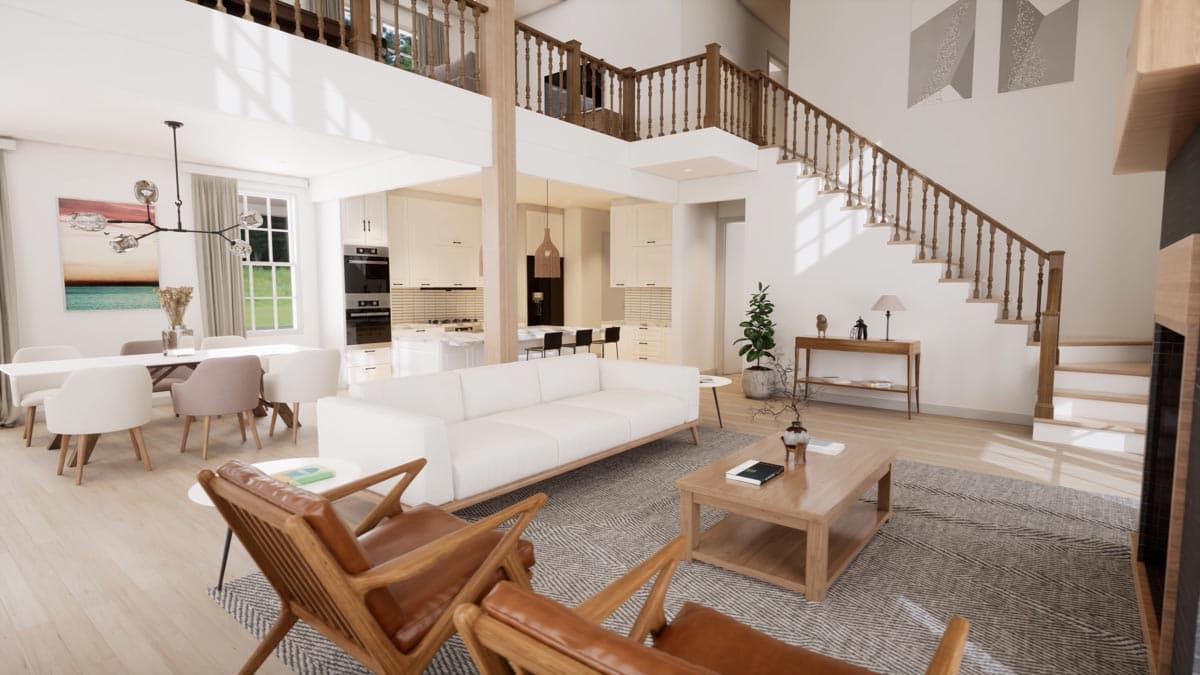 Plan 52324WM: 4 Bed Barndominium-Style House Plan with Wrap-Around Porch and Game Room - 2761 Sq Ft - Image #22 - Barndominium, Country, Craftsman, Rustic