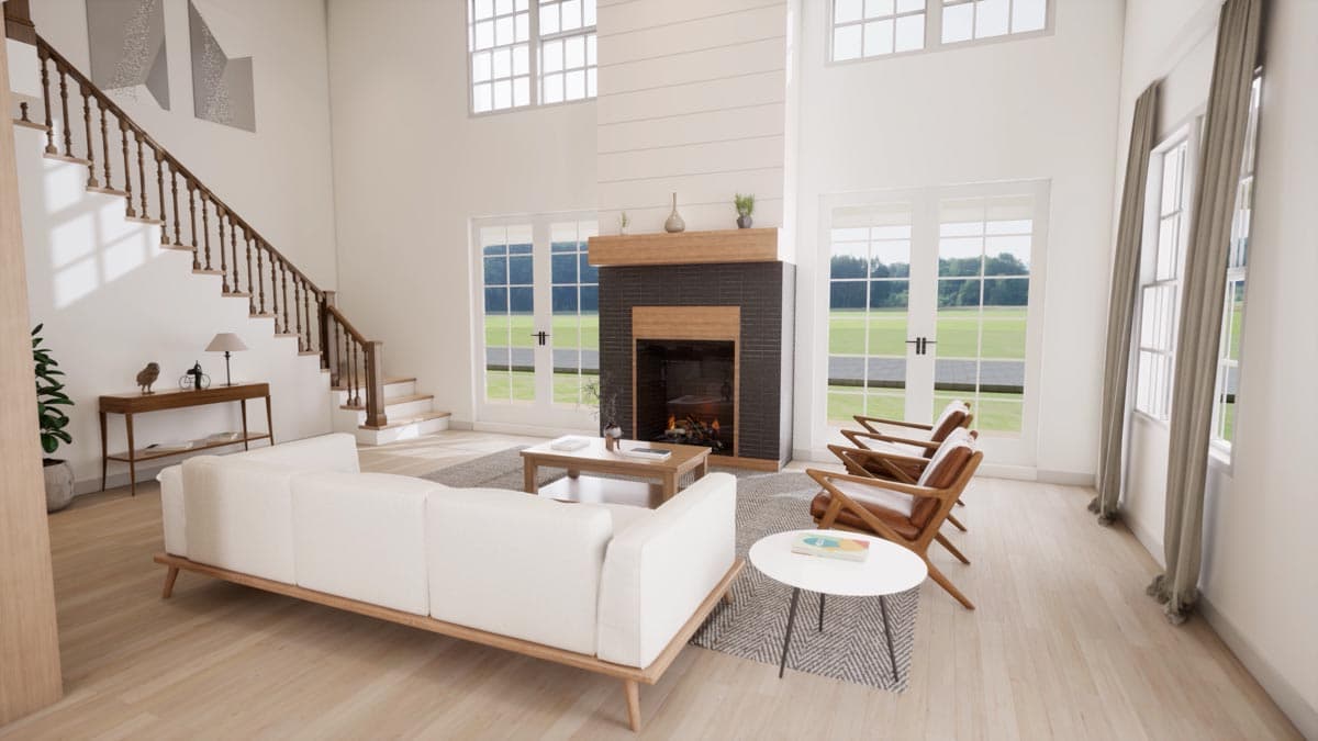 Plan 52324WM: 4 Bed Barndominium-Style House Plan with Wrap-Around Porch and Game Room - 2761 Sq Ft - Image #23 - Barndominium, Country, Craftsman, Rustic