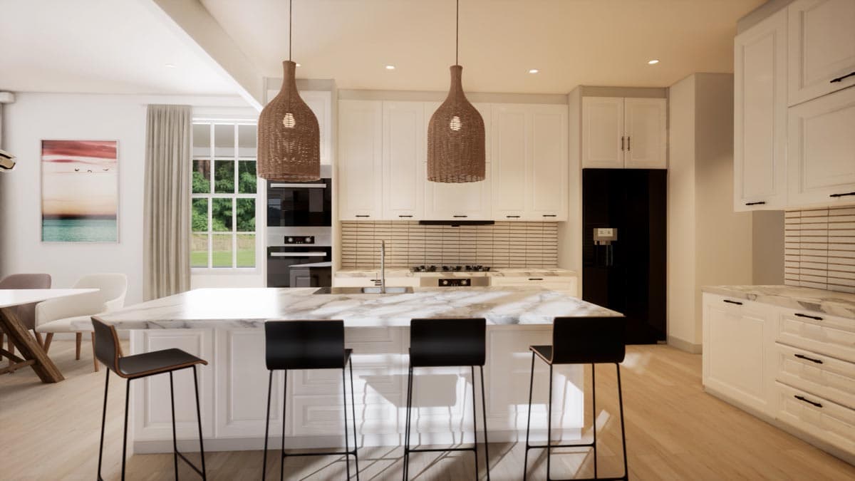 Plan 52324WM: 4 Bed Barndominium-Style House Plan with Wrap-Around Porch and Game Room - 2761 Sq Ft - Image #26 - Barndominium, Country, Craftsman, Rustic