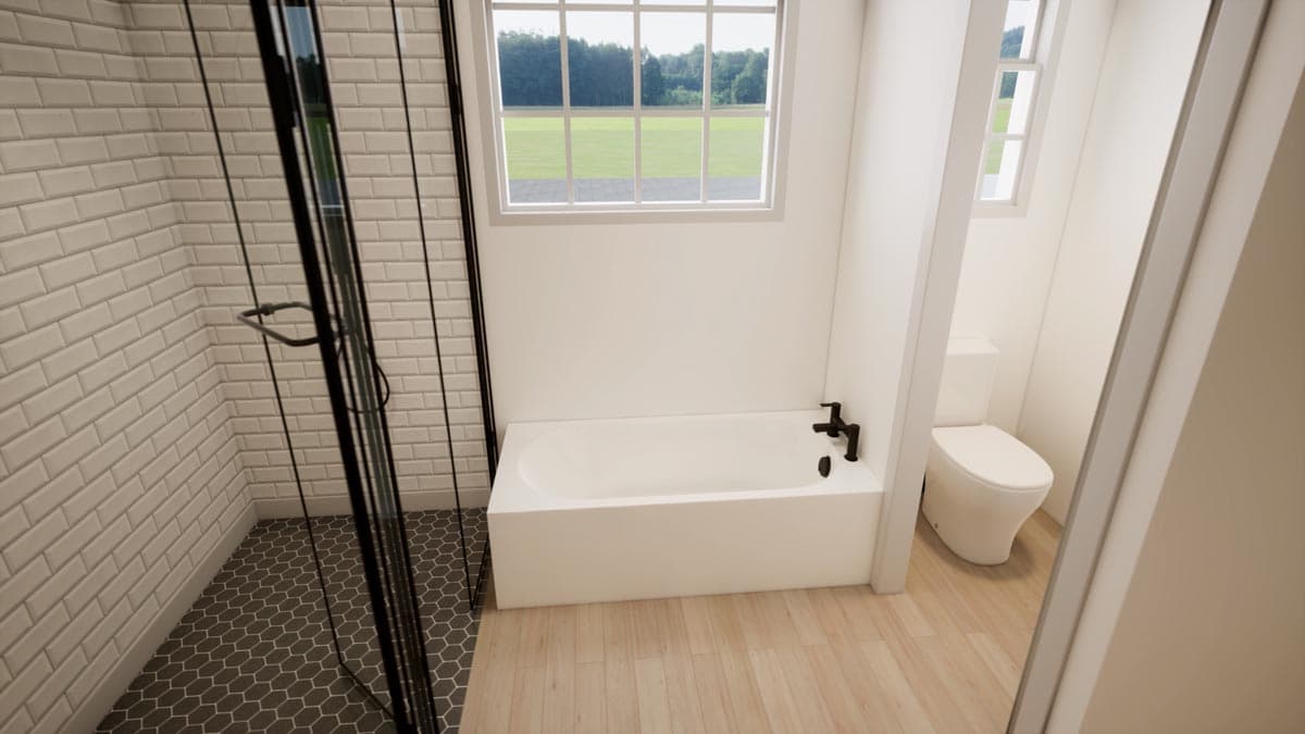 Plan 52324WM: 4 Bed Barndominium-Style House Plan with Wrap-Around Porch and Game Room - 2761 Sq Ft - Image #32 - Barndominium, Country, Craftsman, Rustic