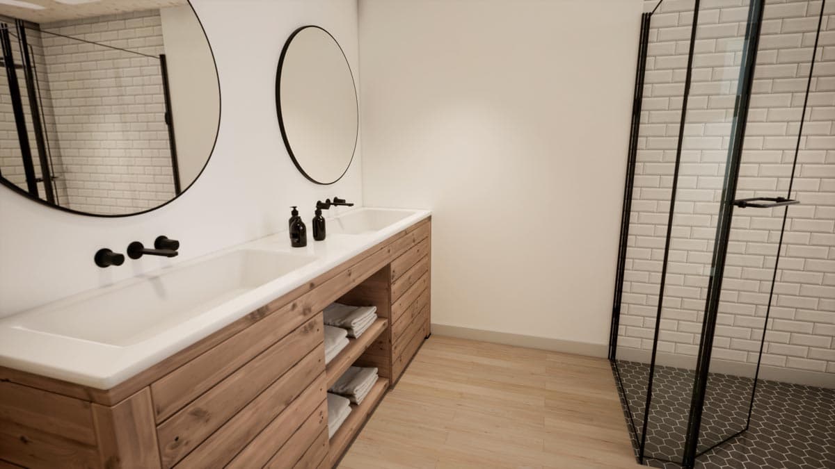 Plan 52324WM: 4 Bed Barndominium-Style House Plan with Wrap-Around Porch and Game Room - 2761 Sq Ft - Image #33 - Barndominium, Country, Craftsman, Rustic