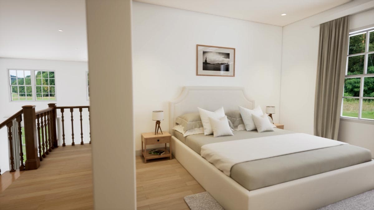 Plan 52324WM: 4 Bed Barndominium-Style House Plan with Wrap-Around Porch and Game Room - 2761 Sq Ft - Image #37 - Barndominium, Country, Craftsman, Rustic