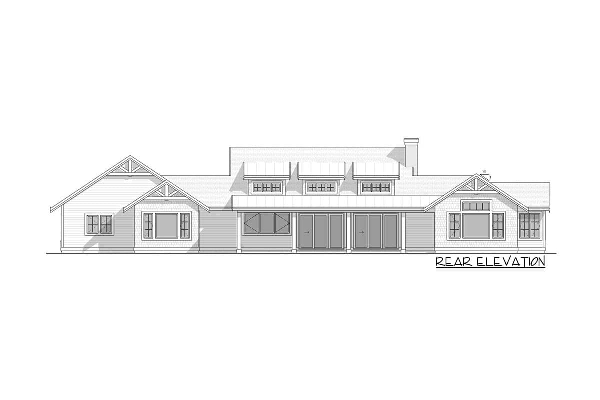 Plan 770512JME: 3-Bed Mountain Ranch Plan with Multiple Gathering Spaces - Image #17 - Country, Craftsman, Farmhouse, Modern Farmhouse, Mountain, New American, Ranch