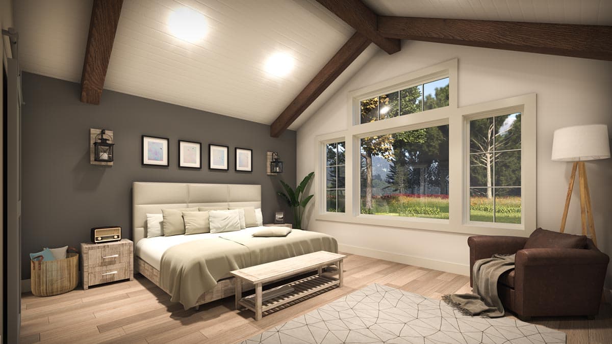 Plan 770512JME: 3-Bed Mountain Ranch Plan with Multiple Gathering Spaces - Image #12 - Country, Craftsman, Farmhouse, Modern Farmhouse, Mountain, New American, Ranch
