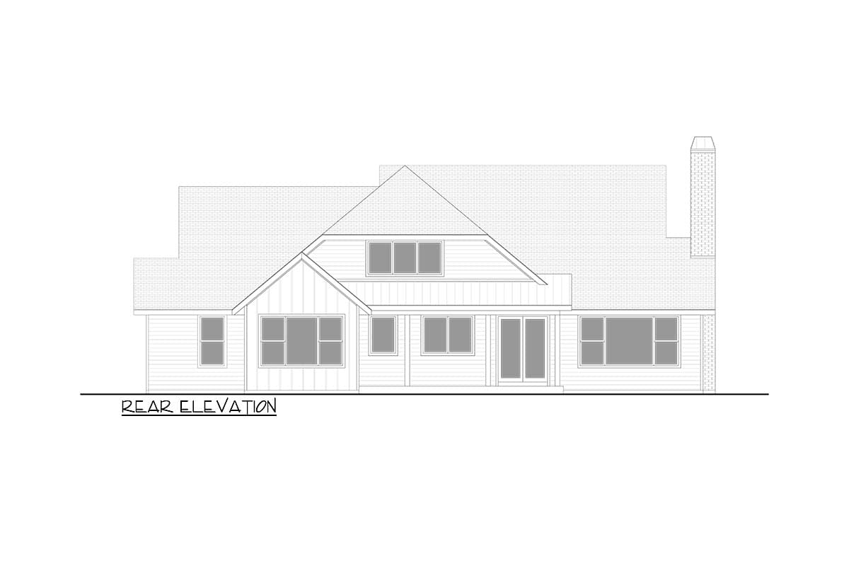 Plan 365043PED: New American Craftsman Plan with Front or Side Load Garage - Image #5 - Country, Craftsman, Modern Farmhouse, New American