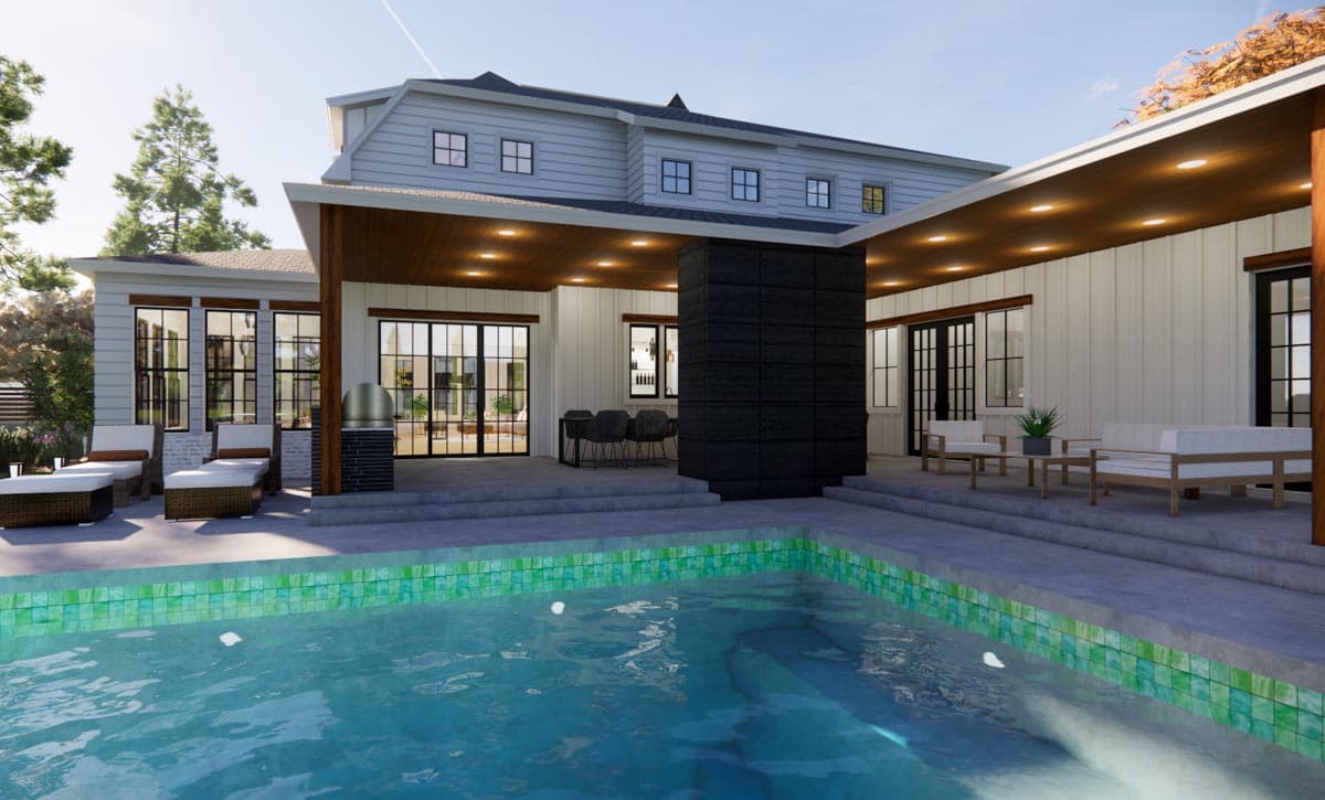 Plan 421530CHD: 4-Bed Transitional Home Plan Just Under 4,000 Square Feet  - Image #9 - European, New American, Transitional