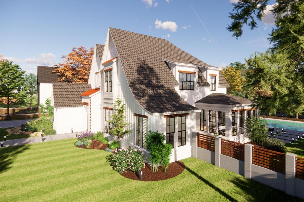 Plan 421530CHD: 4-Bed Transitional Home Plan Just Under 4,000 Square Feet  - Image #10 - European, New American, Transitional
