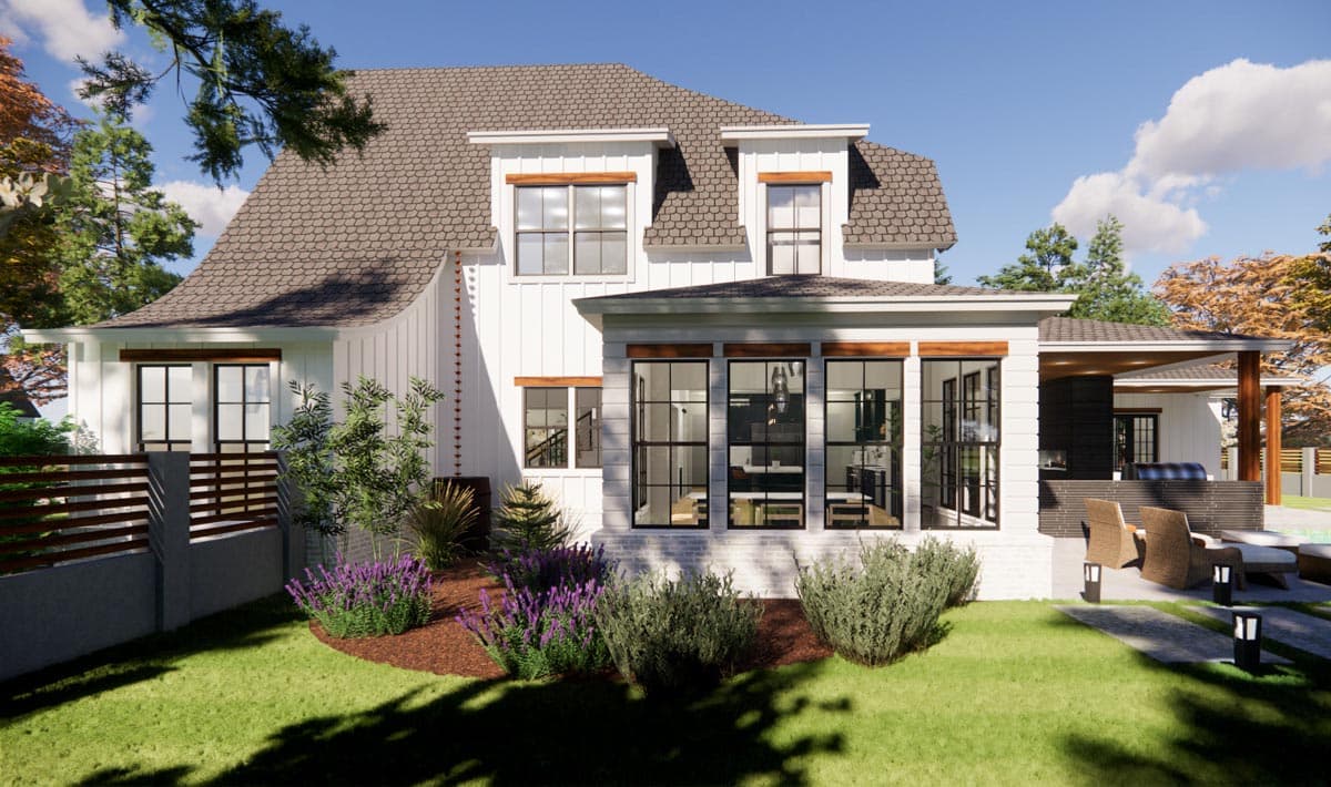 Plan 421530CHD: 4-Bed Transitional Home Plan Just Under 4,000 Square Feet  - Image #11 - European, New American, Transitional