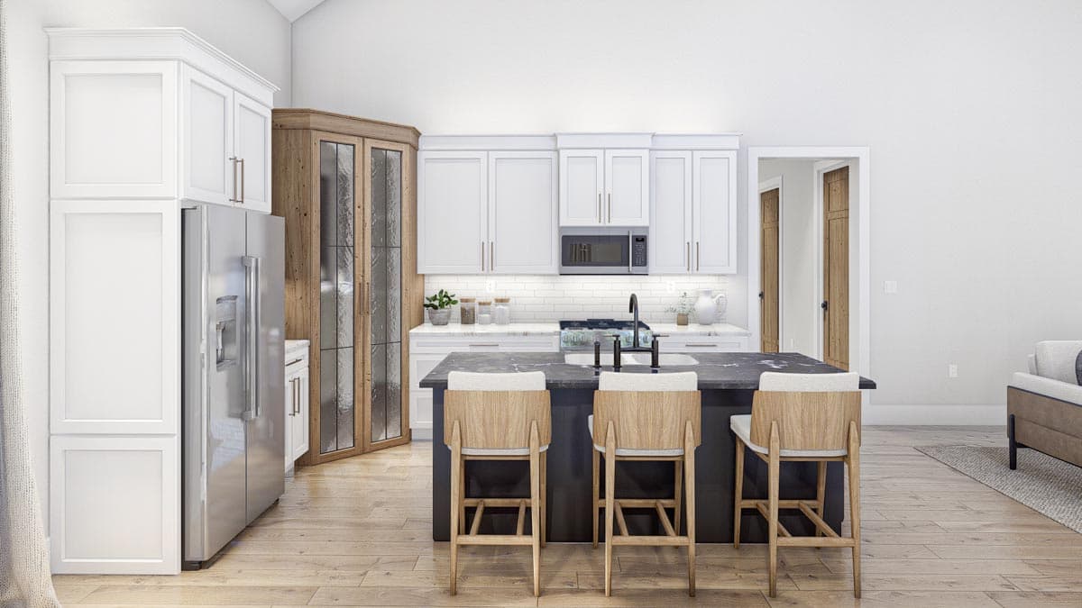 Plan 623260DJ:  Barndominium-Style Farmhouse Plan with a 3-Car Garage - 1691 Square Foot - Image #11 - Barndominium, Country, Farmhouse, Modern Farmhouse, Rustic, Traditional