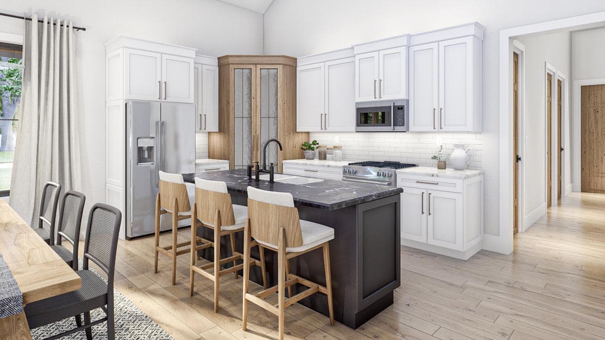 Plan 623260DJ:  Barndominium-Style Farmhouse Plan with a 3-Car Garage - 1691 Square Foot - Image #12 - Barndominium, Country, Farmhouse, Modern Farmhouse, Rustic, Traditional