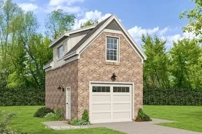 1-Car Detached Garage with 333 Square Foot Loft Above