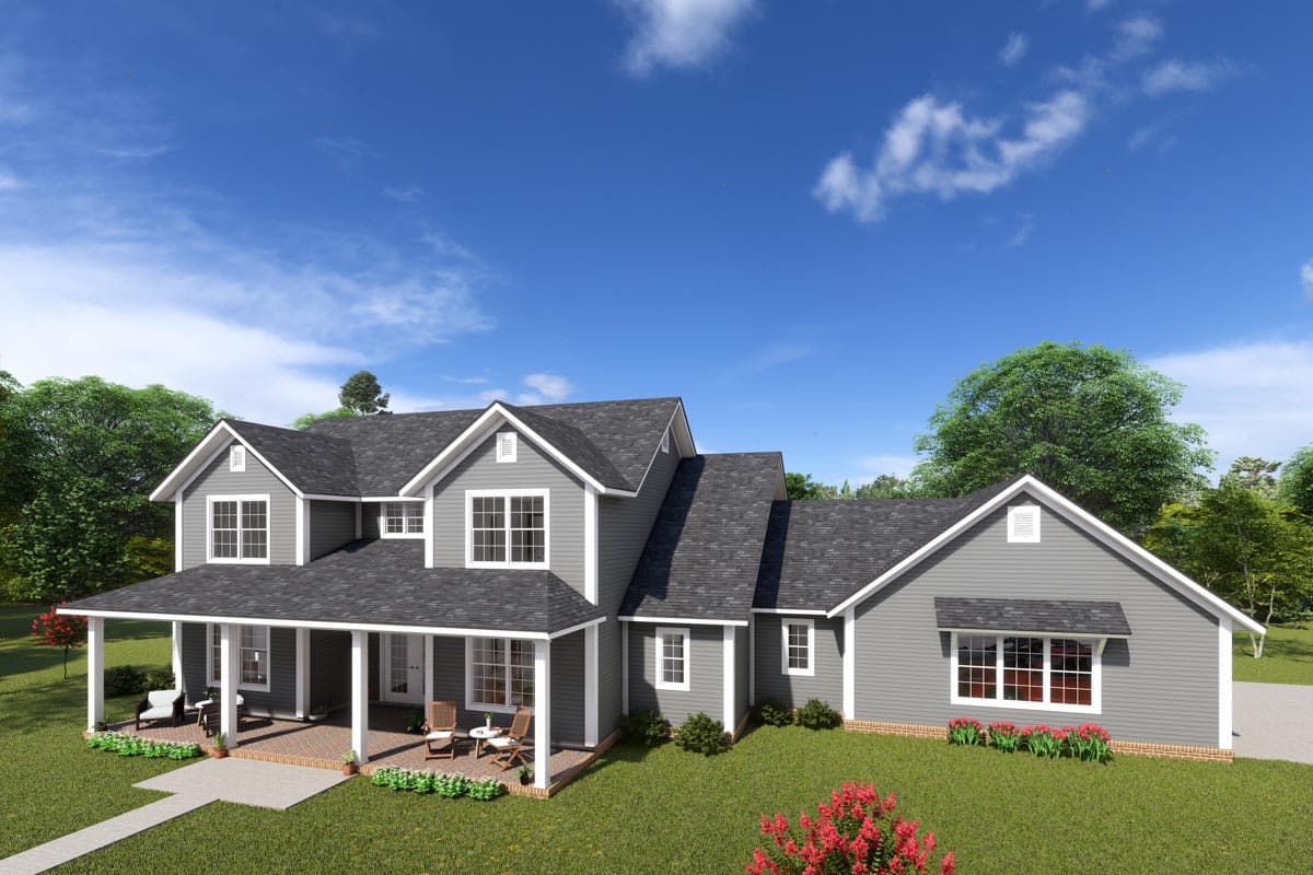 Plan 52325WM: 4-Bed Country Farmhouse Plan with Vaulted Great Room and Covered Porch - Image #9 - Country, Farmhouse, Modern Farmhouse, Traditional